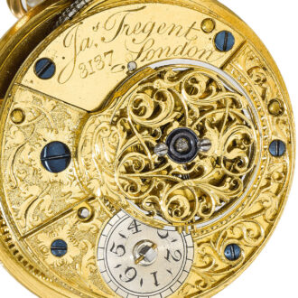An English verge watch with matching chatelaine Circa 1700