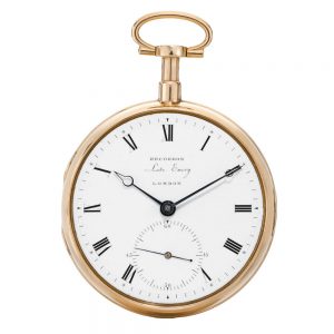 A rare English gold half-ten minute repeating lever Circa 1802