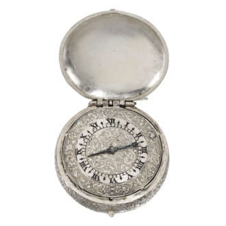 An English rare and small silver verge watch Circa 1645-1650