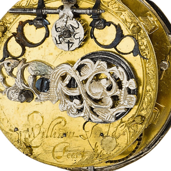 An English rare and small silver verge watch Circa 1645-1650 An English rare and small silver verge watch Circa 1645-1650