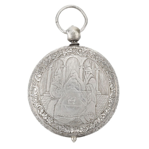 An English rare and small silver verge watch Circa 1645-1650 An English rare and small silver verge watch Circa 1645-1650