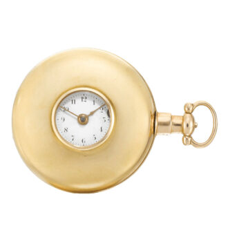An English gold half-hunting cased rack lever watch Circa 1817