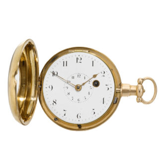 An English gold half-hunting cased rack lever watch Circa 1817