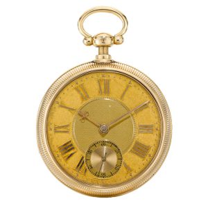 An English gold half quarter repeating ruby cylinder Circa 1820