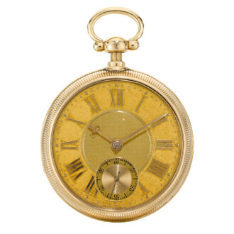 An English gold half quarter repeating ruby cylinder Circa 1820