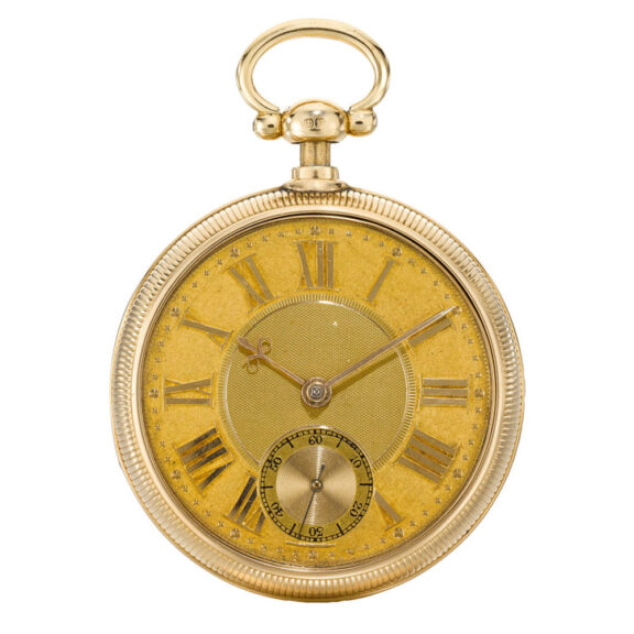 An English gold half quarter repeating ruby cylinder Circa 1820