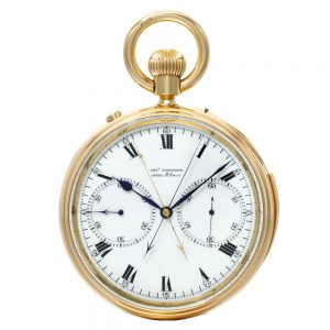 English minute repeating chronograph with tourbillon Circa 1902