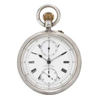 English silver 34 minute carrousel chronograph Circa 1906