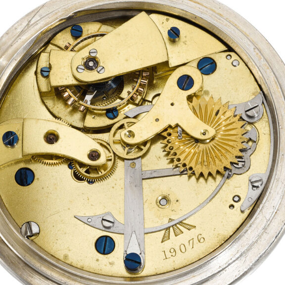 English silver 34 minute carrousel chronograph Circa 1906 English silver 34 minute carrousel chronograph Circa 1906