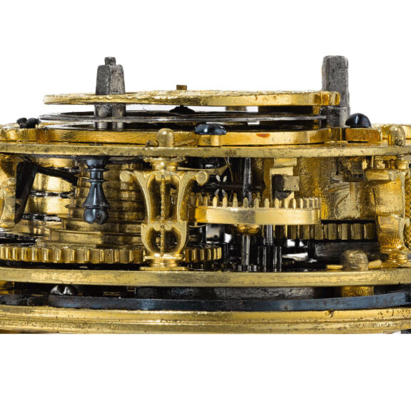 An English hour striking two-train verge clock watch Circa 1695 An English hour striking two-train verge clock watch Circa 1695