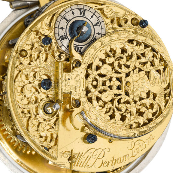 An English fine large silver pair cased verge watch Circa 1700 An English fine large silver pair cased verge watch Circa 1700
