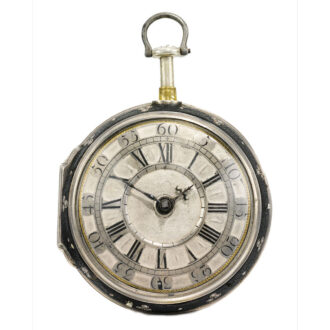 An English silver early dumb half-quarter repeater Circa 1715