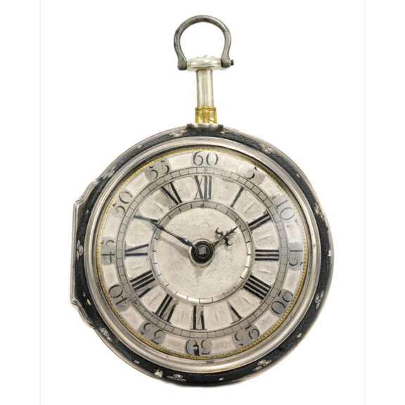 An English silver early dumb half-quarter repeater Circa 1715
