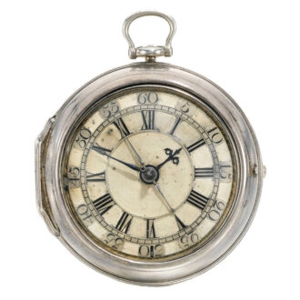 A rare English cylinder watch with centre seconds Circa 1737