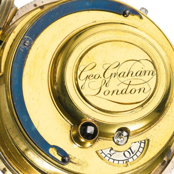 A rare English cylinder watch with centre seconds Circa 1737 A rare English cylinder watch with centre seconds Circa 1737