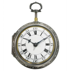 Enghlish rare quarter repeating cylinder coach watch Circa 1753