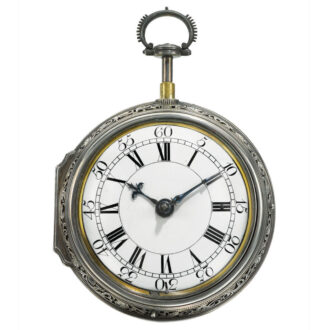 Enghlish rare quarter repeating cylinder coach watch Circa 1753