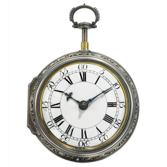 Enghlish rare quarter repeating cylinder coach watch Circa 1753