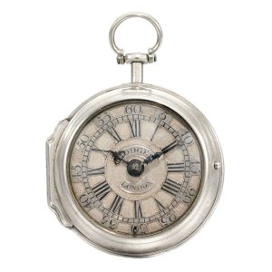 An English rare small silver single cased verge watch Circa 1740An English rare small silver single cased verge watch Circa 1740