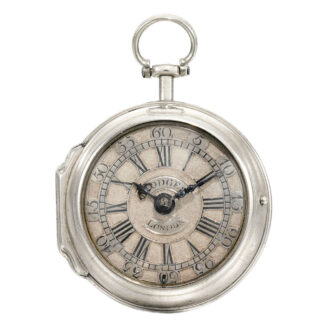 An English rare small silver single cased verge watch Circa 1740An English rare small silver single cased verge watch Circa 1740