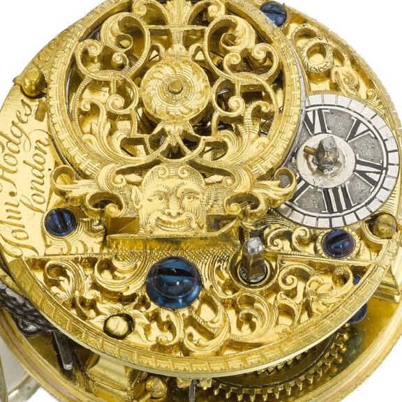 An English rare small silver single cased verge watch Circa 1740 An English rare small silver single cased verge watch Circa 1740