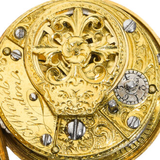 An English extremely small and rare gold verge watch Circa 1775