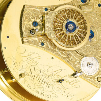 An English silver coach watch with centre seconds Circa 1796