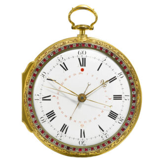 An English large quarter striking cylinder coach watch Circa 1785