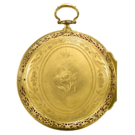 An English large quarter striking cylinder coach watch Circa 1785 An English large quarter striking cylinder coach watch Circa 1785