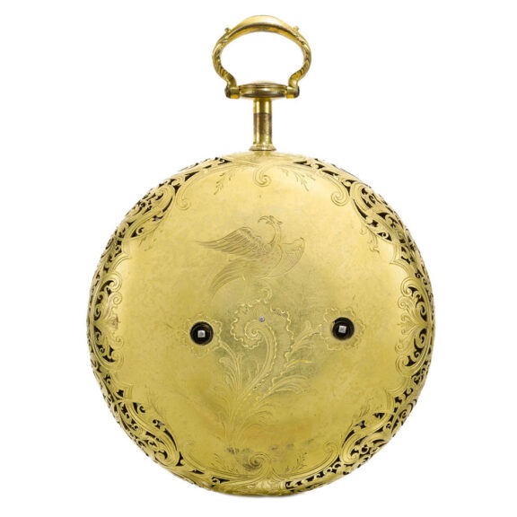 An English large quarter striking cylinder coach watch Circa 1785 An English large quarter striking cylinder coach watch Circa 1785