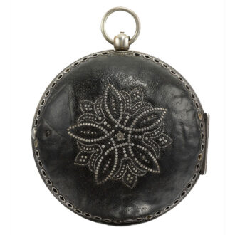 An English silver hour striking coach watch with alarm Circa 1655