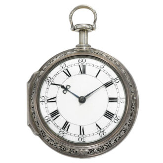 English hour striking and half quarter repeating watch Circa 1770
