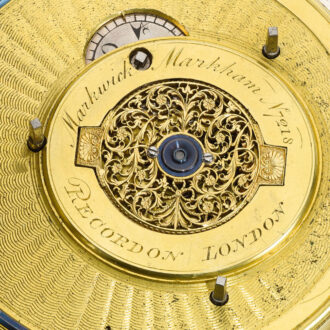 English quarter striking, quarter repeating alarm watch Circa 1785