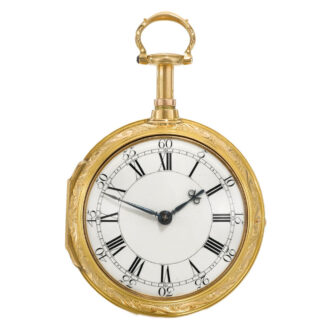 English gold dumb quarter repeating cylinder watch Circa 1788