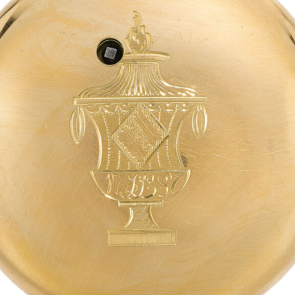 English gold dumb quarter repeating cylinder watch Circa 1788 English gold dumb quarter repeating cylinder watch Circa 1788