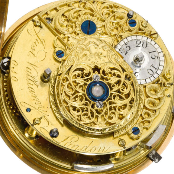 English gold dumb quarter repeating cylinder watch Circa 1788 English gold dumb quarter repeating cylinder watch Circa 1788