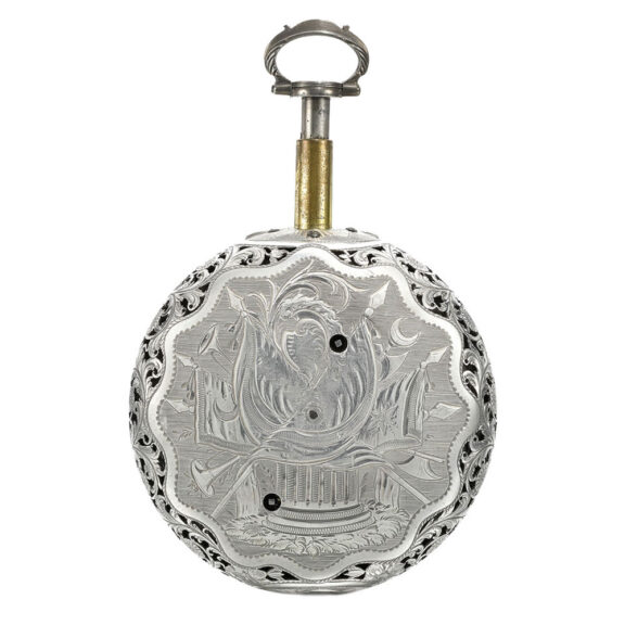 An English silver quarter striking and repeating watch Circa 1791 An English silver quarter striking and repeating watch Circa 1791