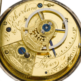 An early English silver pair cased rack lever watch Circa 1795 An early English silver pair cased rack lever watch Circa 1795