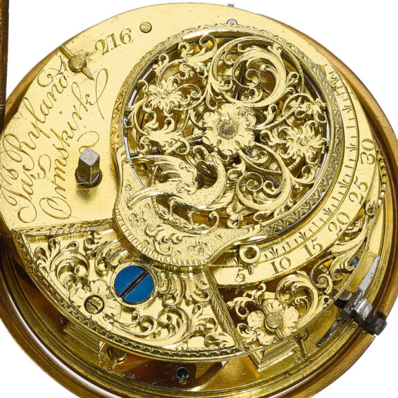 An English Debaufre-type escapement and stop slide Circa 1783 An English Debaufre-type escapement and stop slide Circa 1783