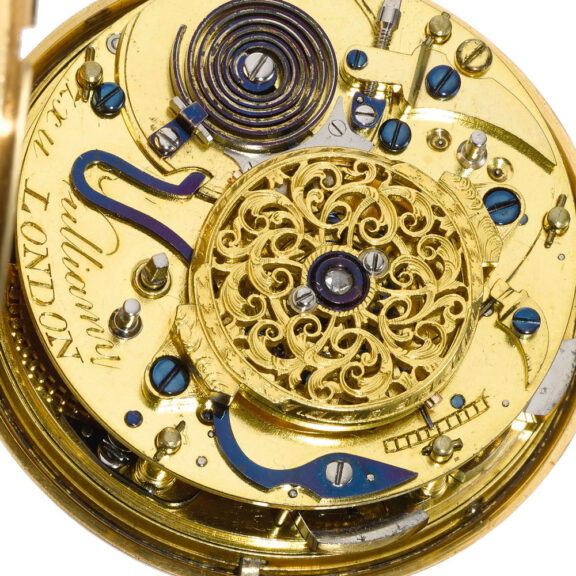 English quarter repeating centre seconds duplex watch Circa 1804 English quarter repeating centre seconds duplex watch Circa 1804