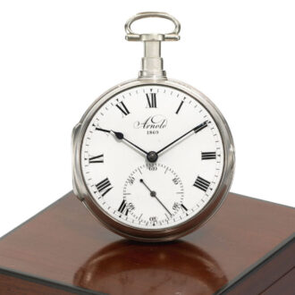 An English fine and large silver pocket chronometer Circa 1802