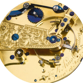 An English fine and large silver pocket chronometer Circa 1802