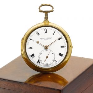 An English fine gilt-metal pocket chronometer Circa 1803