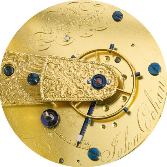 An English massive silver lever watch with stop slide Circa 1833 An English massive silver lever watch with stop slide Circa 1833