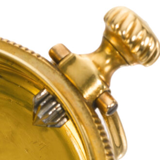 An English gold cylinder watch with keyless winding Circa 1819