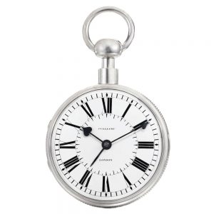 An English silver half quarter repeating alarm watch Circa 1821