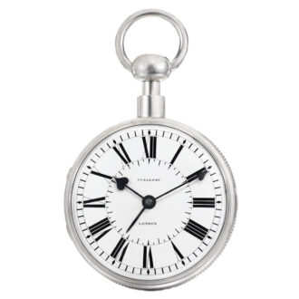 An English silver half quarter repeating alarm watch Circa 1821