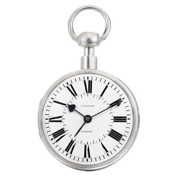 An English silver half quarter repeating alarm watch Circa 1821
