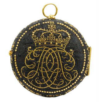 English gold and enamel watch with protective case Circa 1700