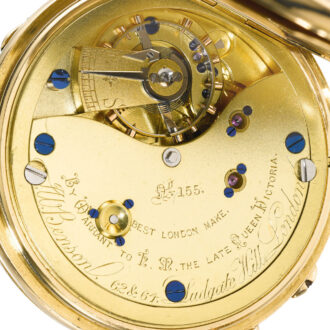 An English gold half-hunting cased lever watch Circa 1904